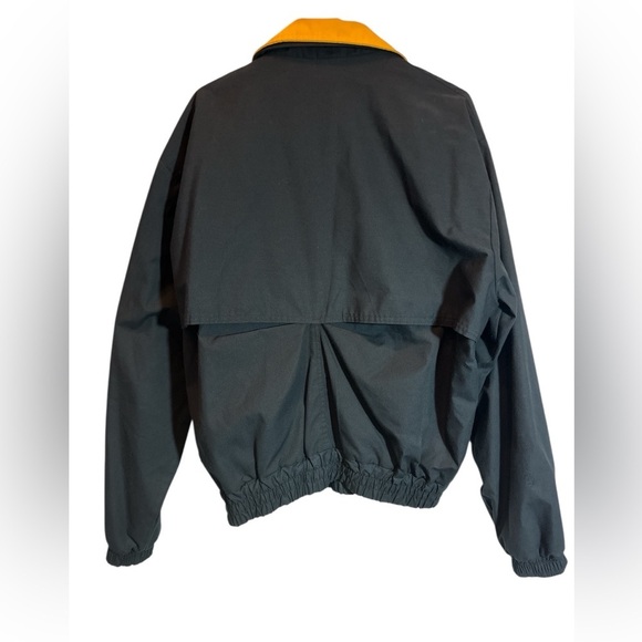 Vintage Purdue Boilermakers 90's Train Zip Up Light Jacket Black Gold Delong XL - Picture 11 of 11